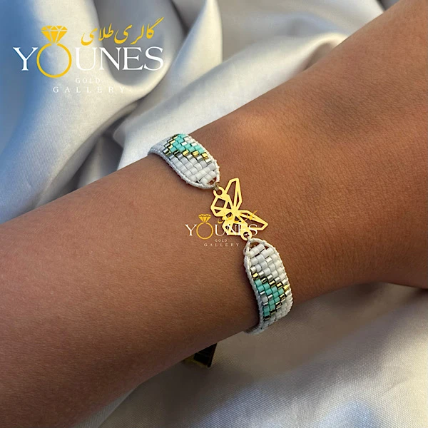 دستبند میوکی پروانه اوریگامی طلا